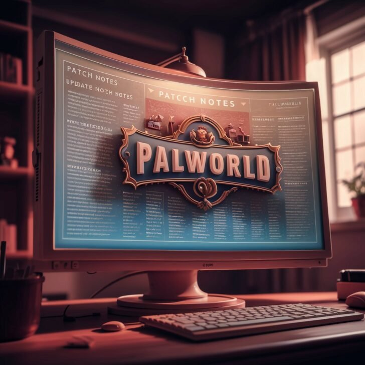 A vibrant scene from Palworld showcasing new Pals like Flamor, Aquara, and Terrus exploring a magical forest, highlighting the latest game updates."